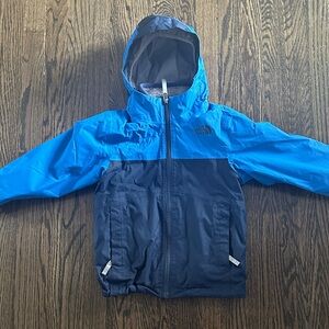 The North Face Kids Two-Tone Blue Raincoat